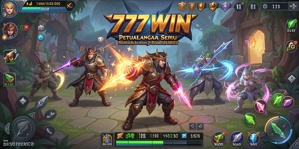 Tampilan gameplay seru dalam dunia ARPG 777WIN.