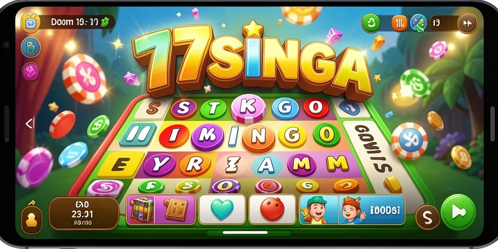Gameplay seru dalam aplikasi Bingo 77SINGA yang penuh tantangan.