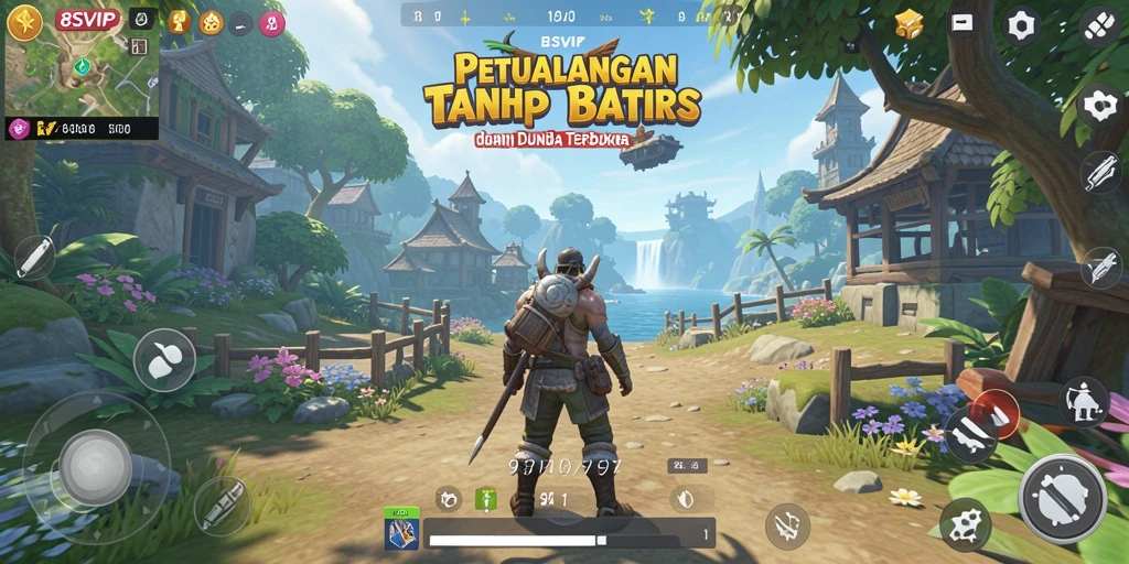 Screenshot gameplay 8SVIP yang memukau dalam dunia terbuka.