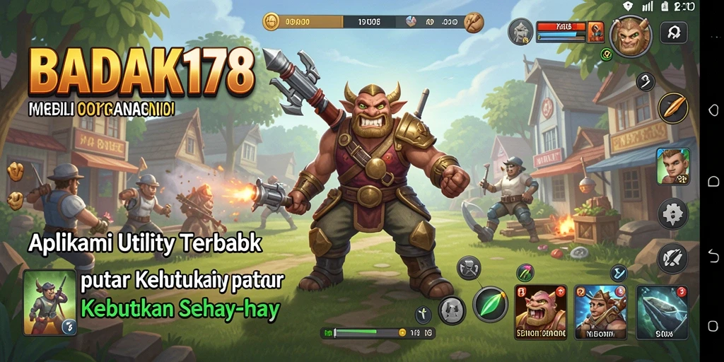 Tampilan antarmuka BADAK178 yang intuitif dan interaktif.
