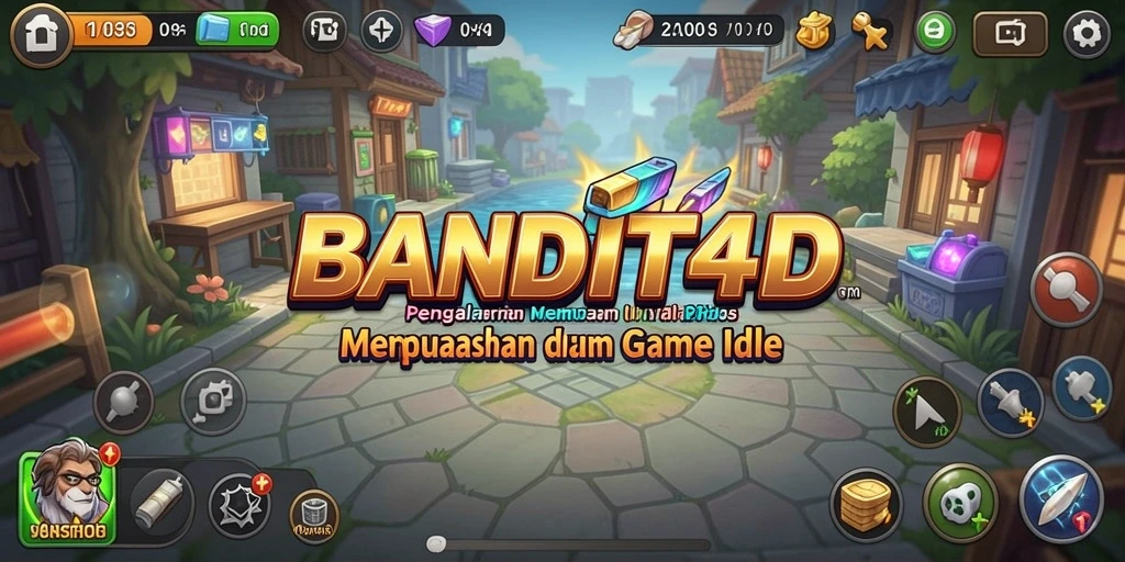 Screenshot gameplay BANDIT4D yang menunjukkan karakter dalam aksi Idle.