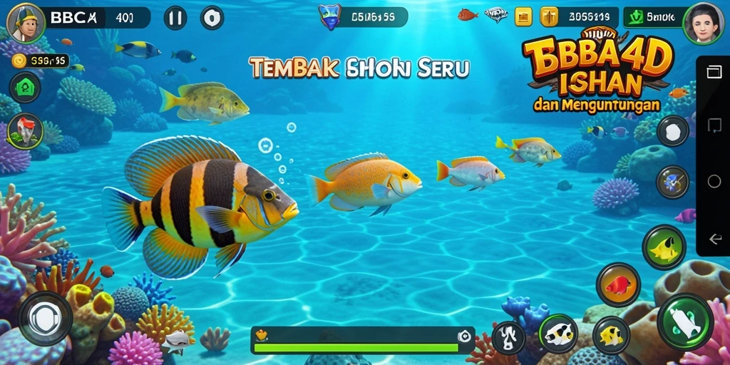 Gameplay seru BBCA4D menampilkan aksi menembak ikan yang mengasyikkan.