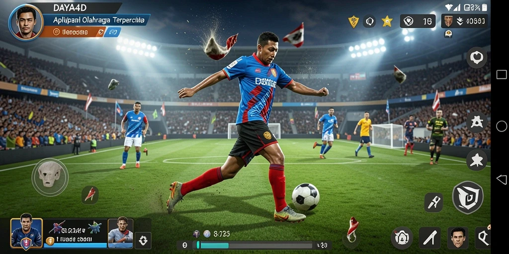 Tampilan gameplay menarik dari aplikasi olahraga DAYA4D.