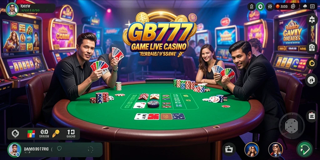 Tampilan gameplay Live Casino yang menakjubkan dengan dealer langsung.
