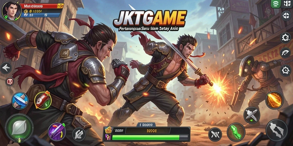 Tampilan gameplay JKTGAME yang menegangkan dan seru.
