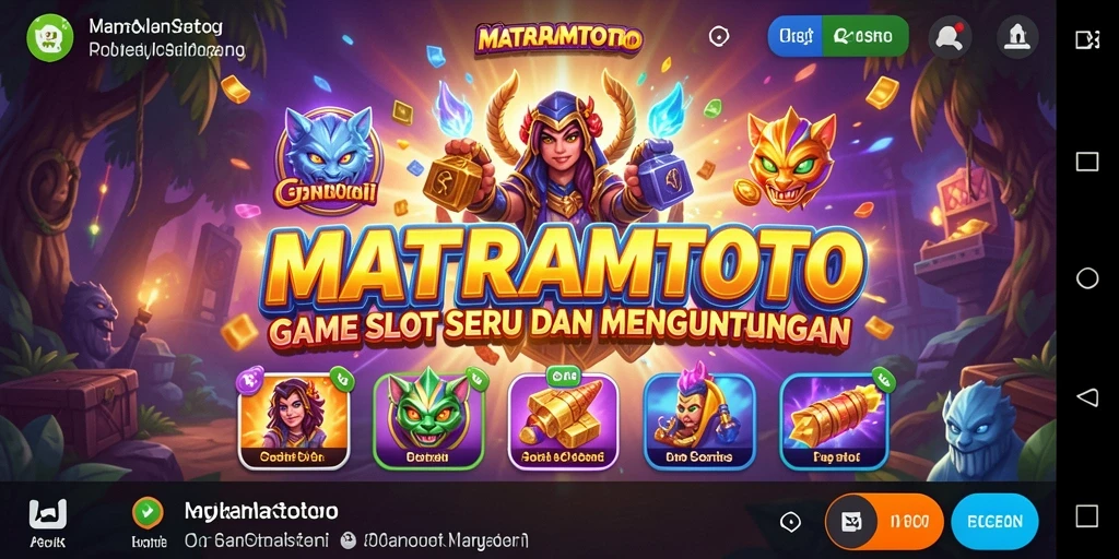Tampilan menarik gameplay dalam game Slot MATARAMTOTO.