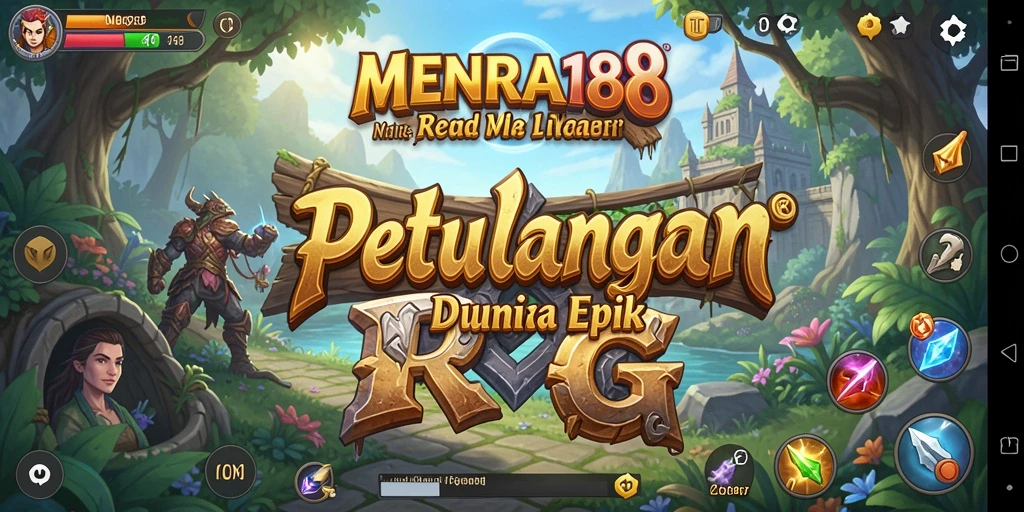 Screenshot MENARA188 menampilkan pertempuran epik dalam dunia RPG.