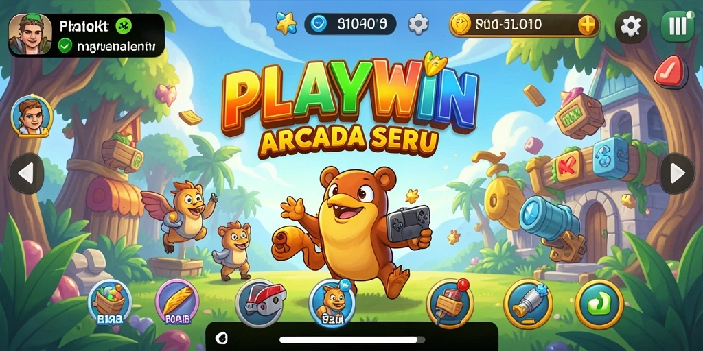 Tampilan gameplay menyenangkan di PLAYWIN dengan grafis menarik dan tantangan yang menantang.