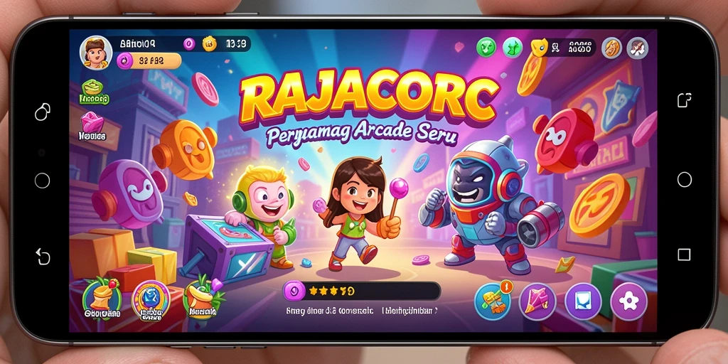 Tampilan gameplay RAJACORC yang menegangkan dan menggembirakan.