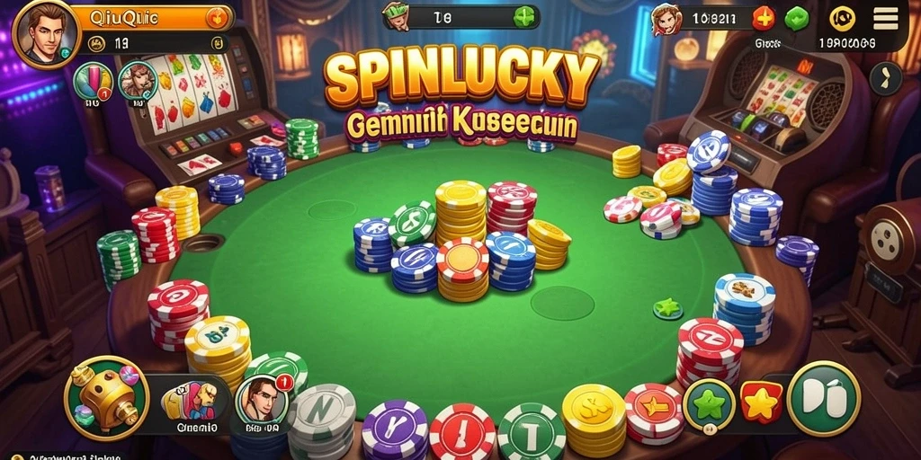 Tampilan gameplay seru dalam SPINLUCKY yang menantang.