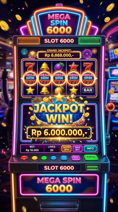 Tampilan utama aplikasi slot6000 dengan fitur-fitur menarik.